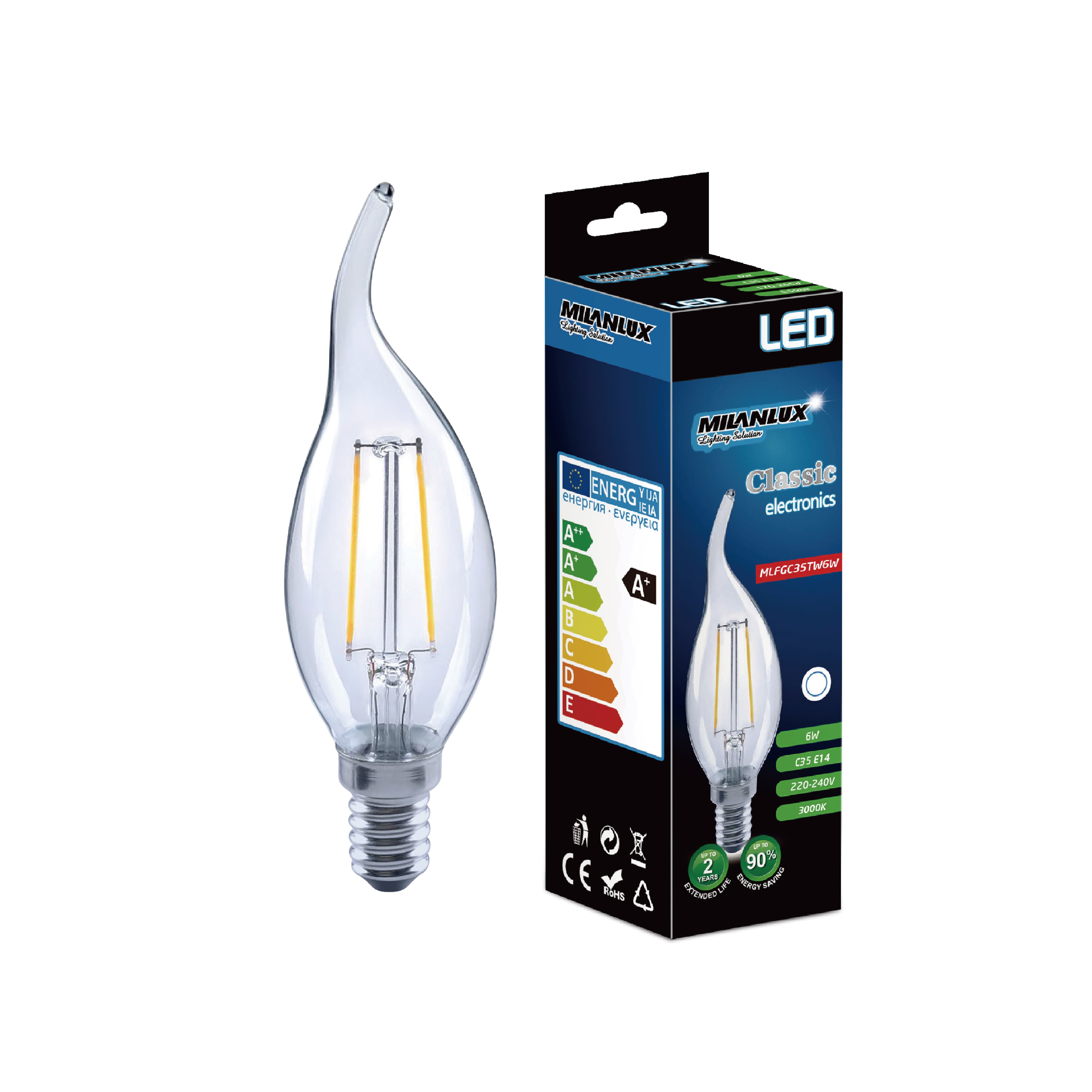 Candle C35 LONG-TIPS Series