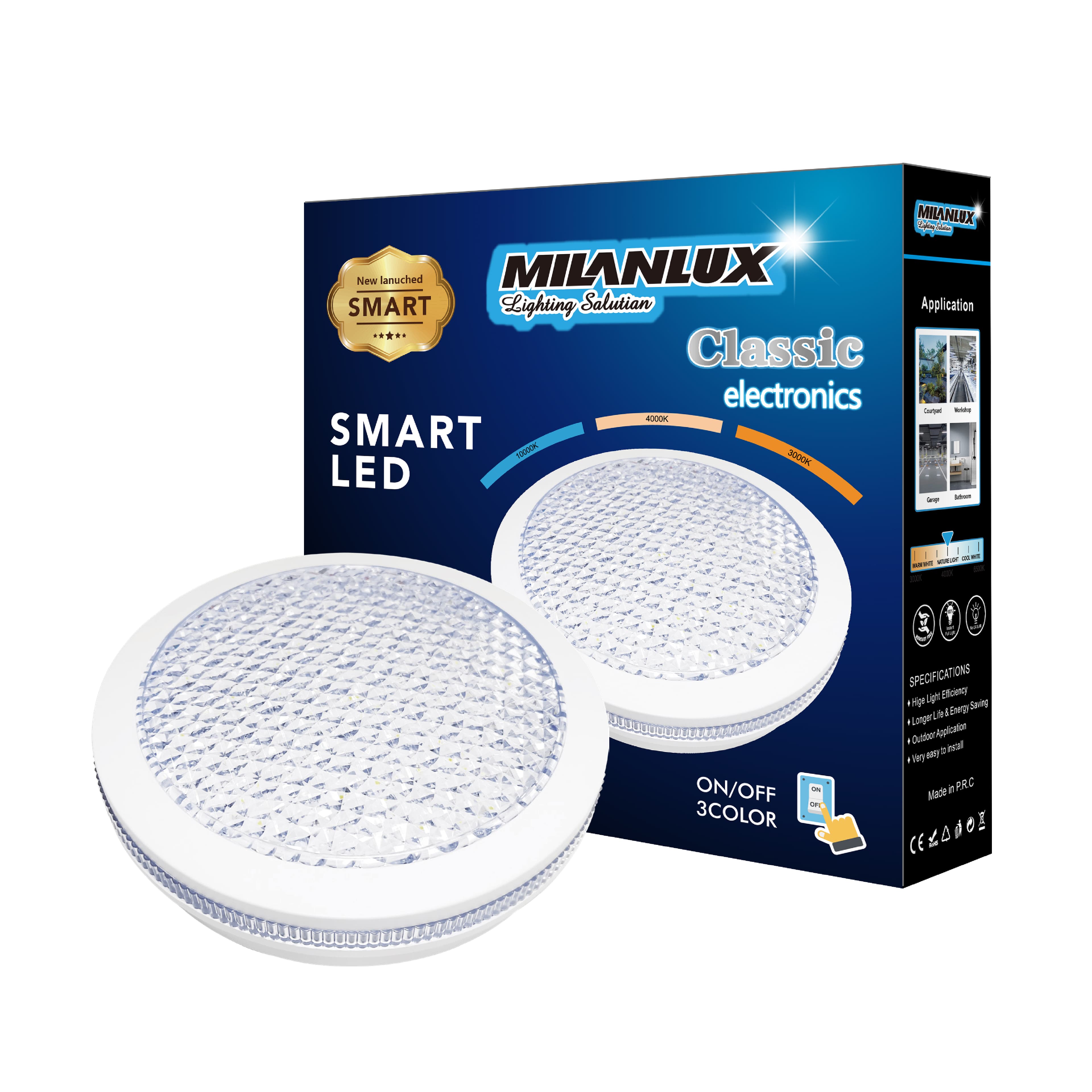 LED Bulkhead Lamp KNSTAR Diamond-Round Series